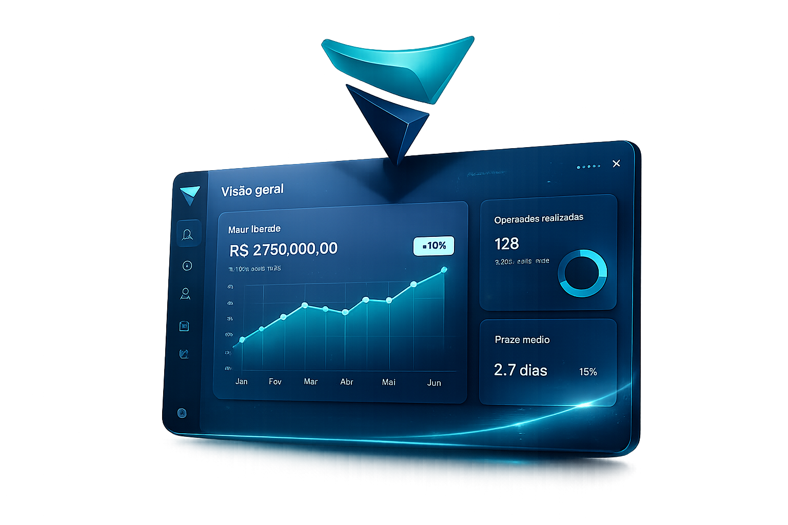Dashboard da plataforma Valve Cred para gestão e análise de crédito empresarial